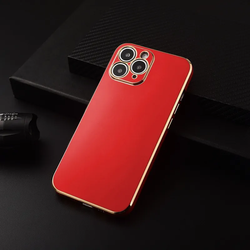 Apple - iPhone 13 Pro Zebana Golden Silikon Kılıf - Kırmızı - Thumbnail 2