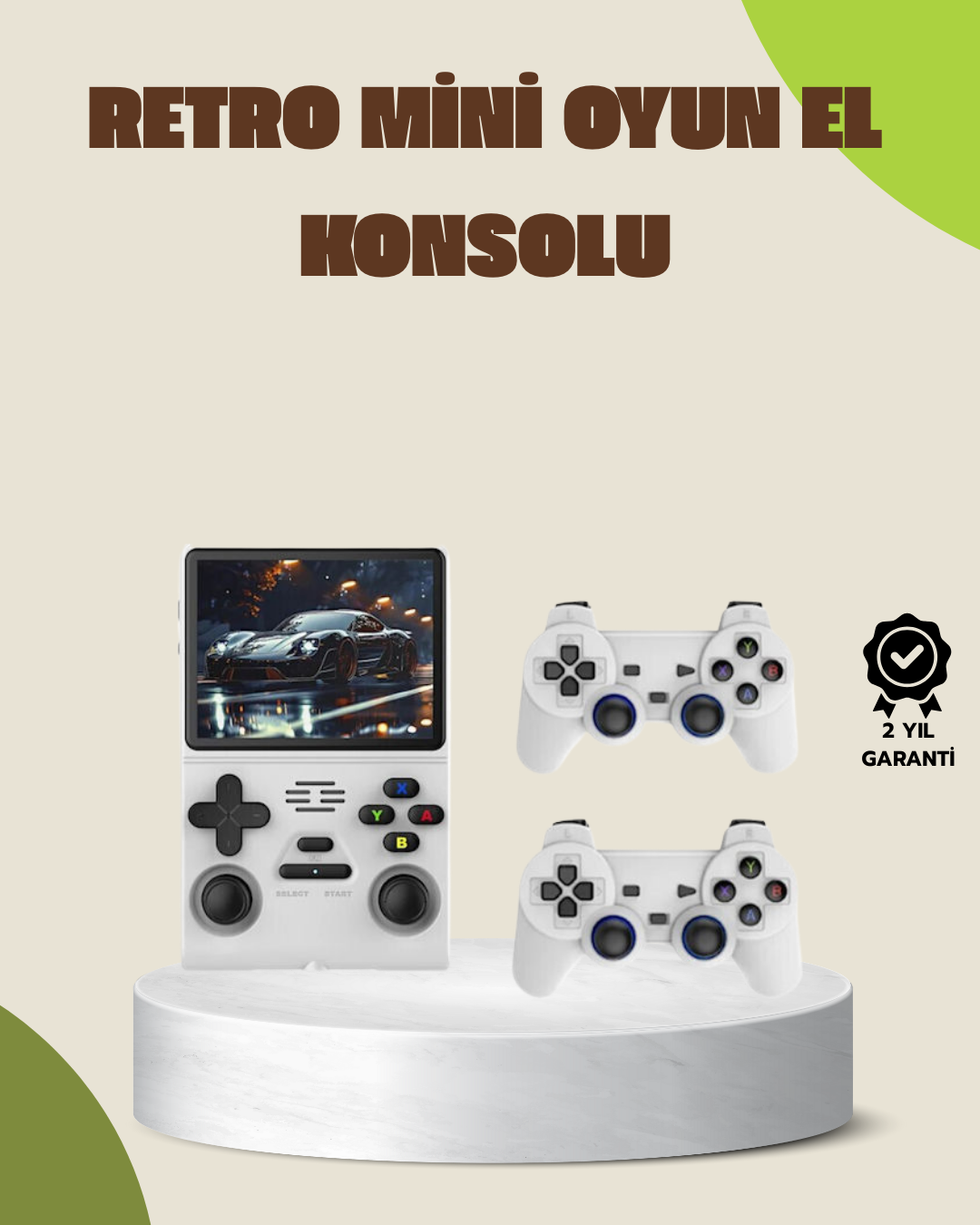 Taşınabilir El Konsolu Kablosuz Gamepadli