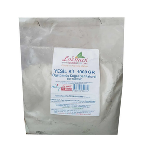 Yeşil Kil Öğütülmüş Doğal Saf Naturel 1000 Gr Paket