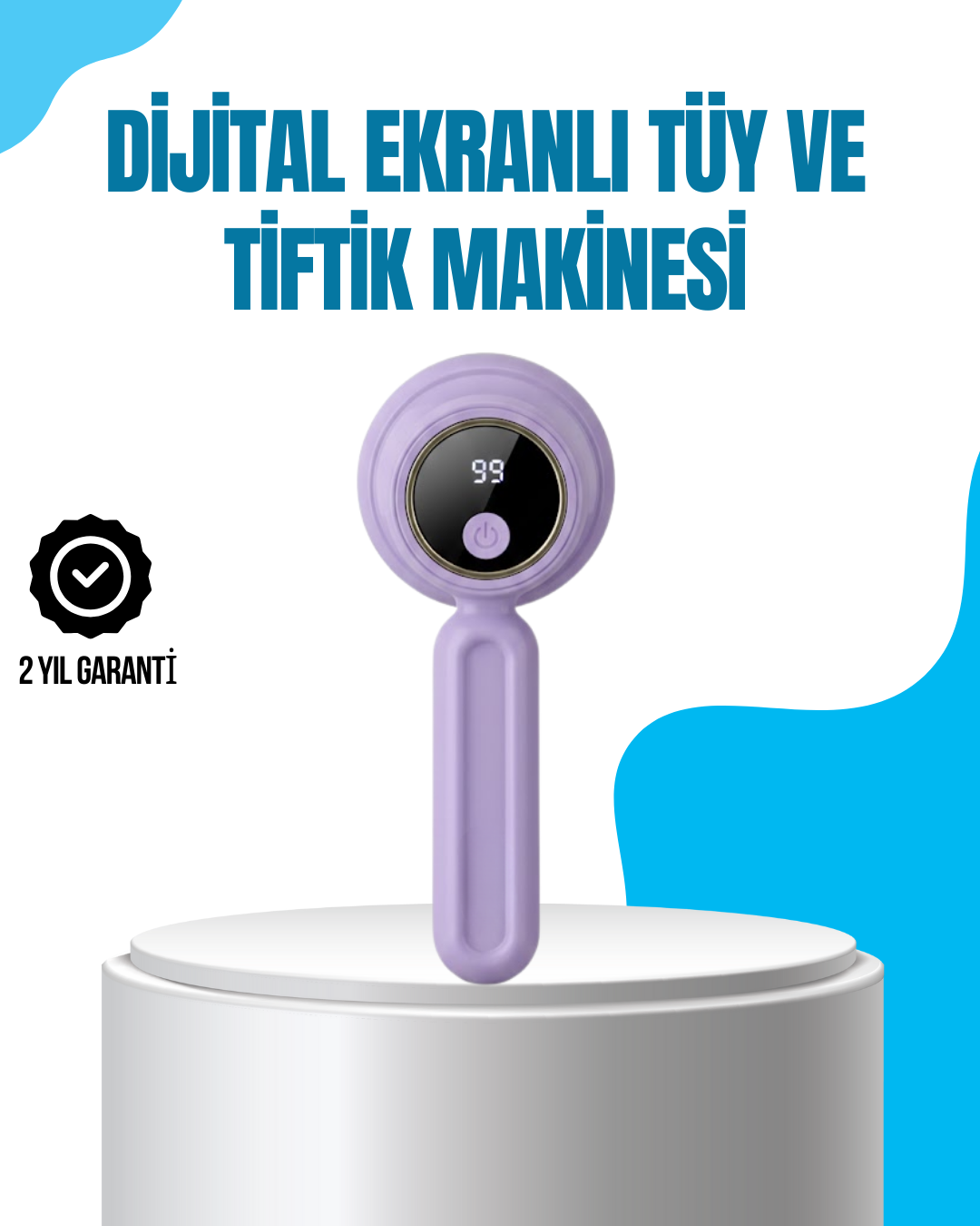 Şarjlı Tiftik Temizleme Makinesi Kablosuz Pratik Kullanım
